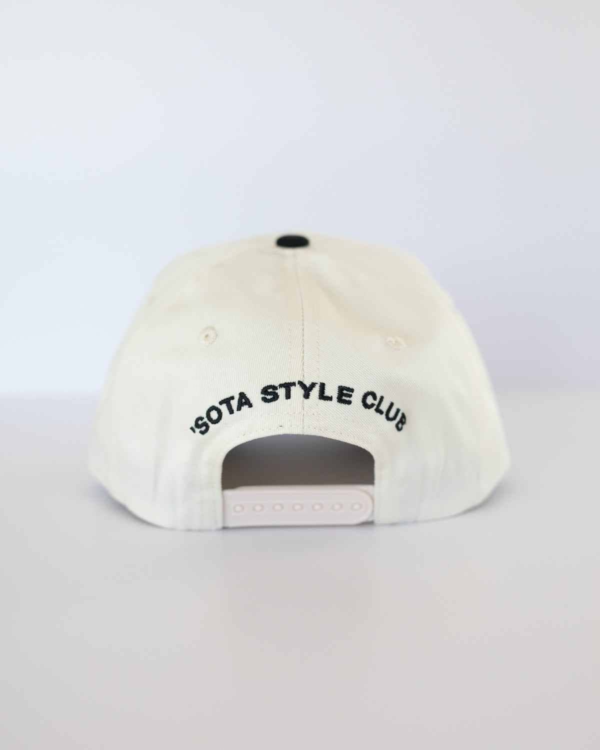 Jeez Louise Trucker Hat Black/Cream