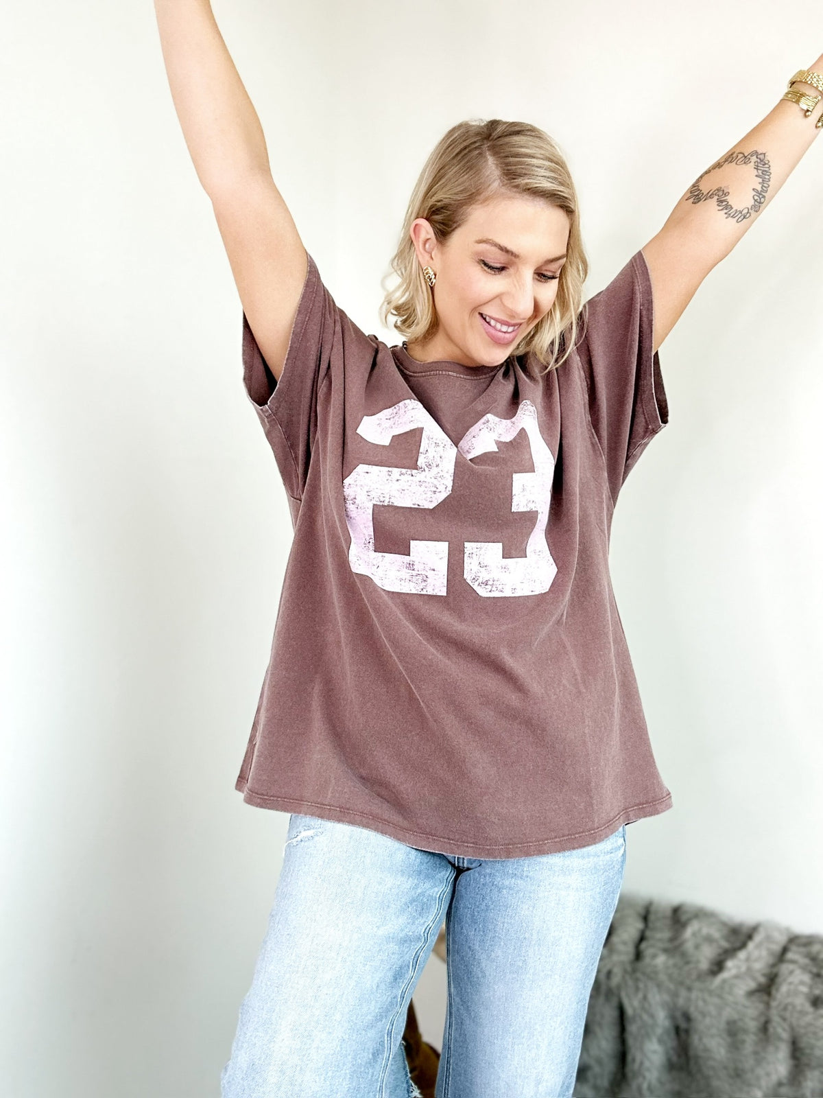 Coco Number Oversized Graphic Tee