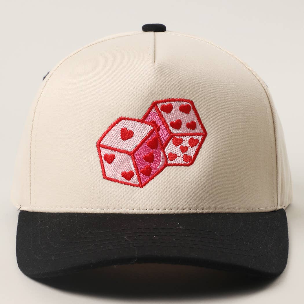 Love Dice Trucker Hat Black
