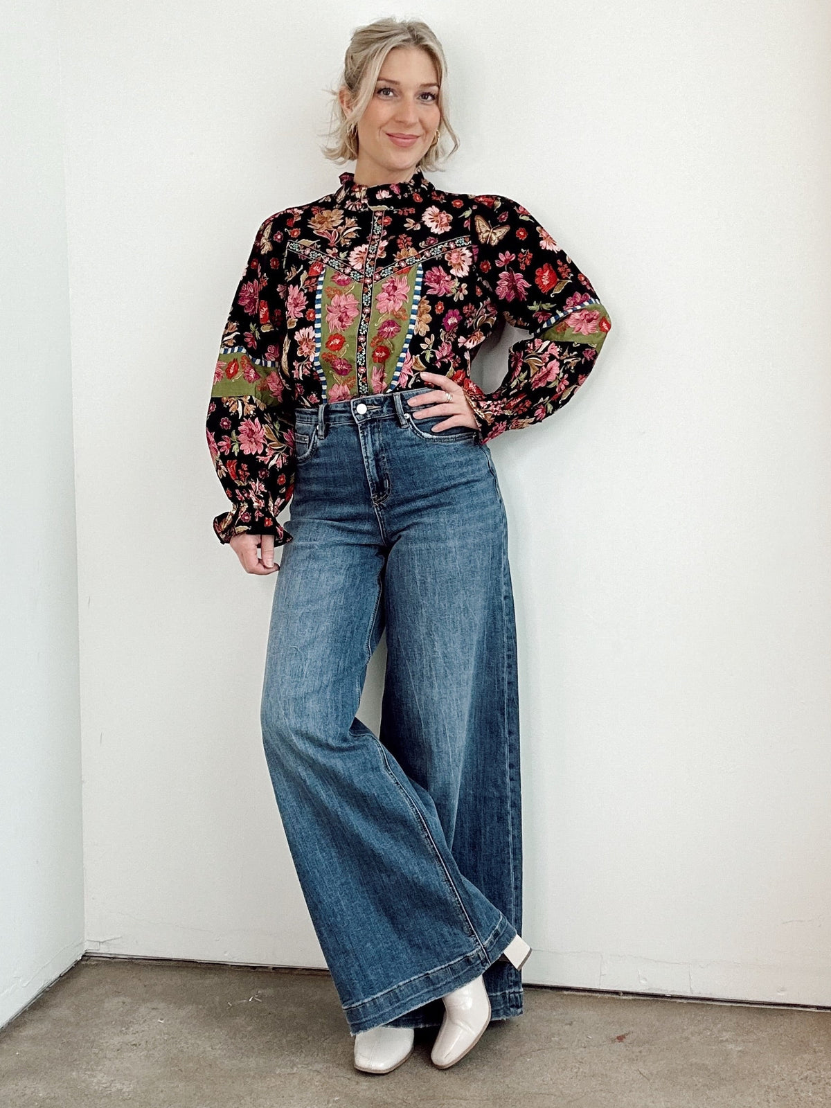 Marney Floral Print Top