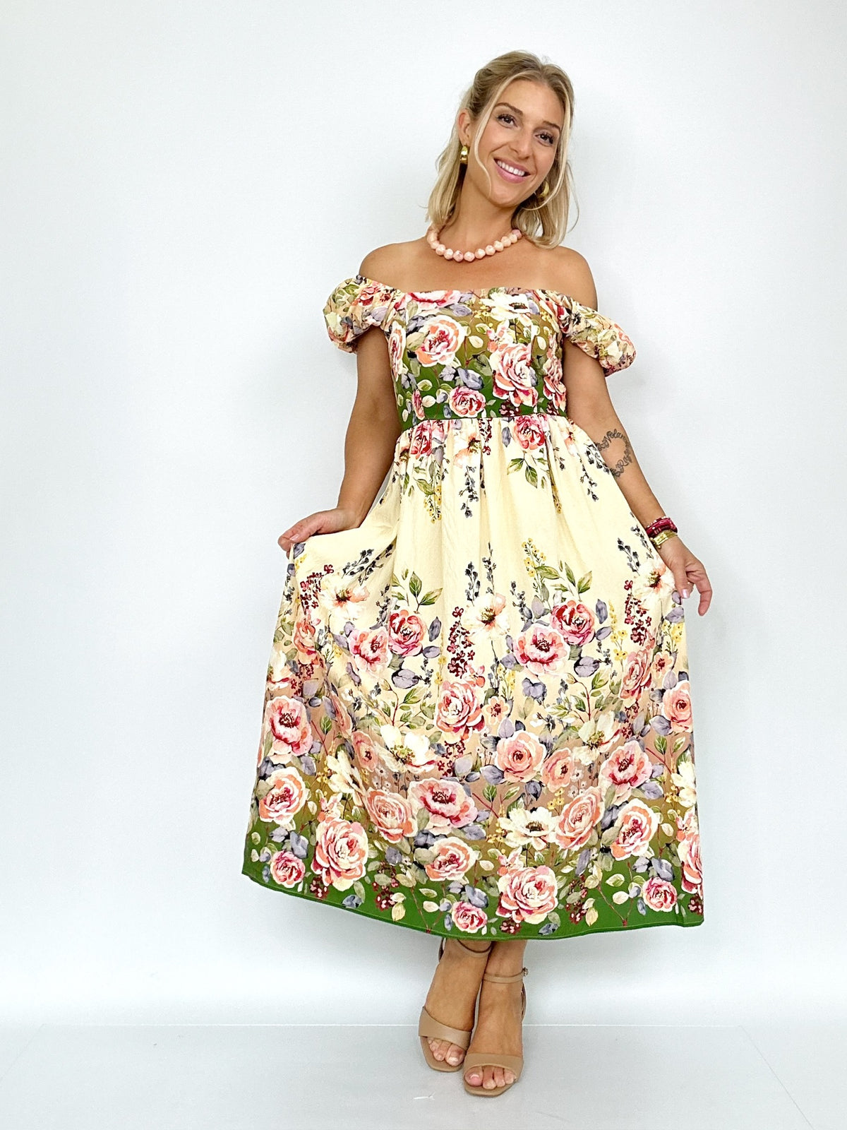 Lexi Floral Printed Midi Dress