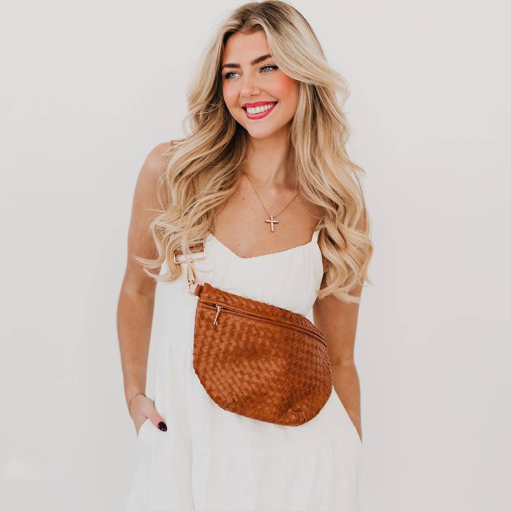 Westlyn Woven Bum Bag Brown