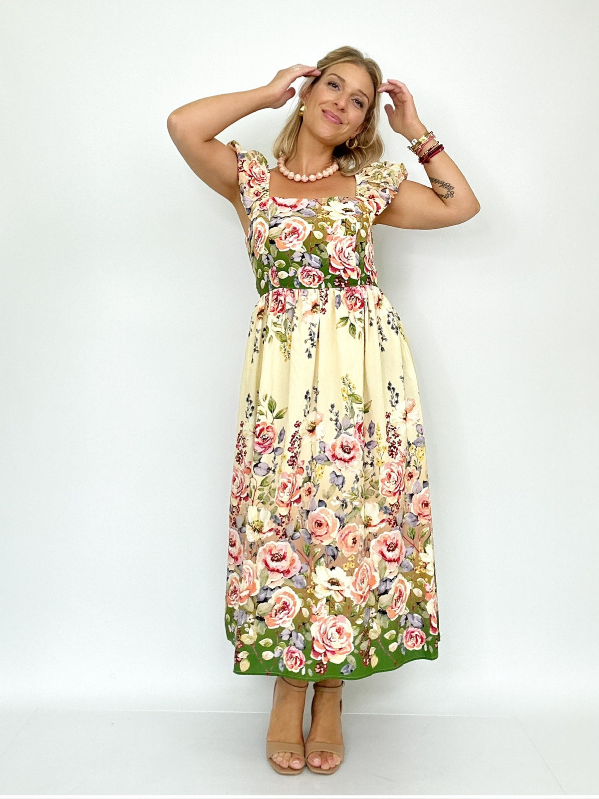 Lexi Floral Printed Midi Dress