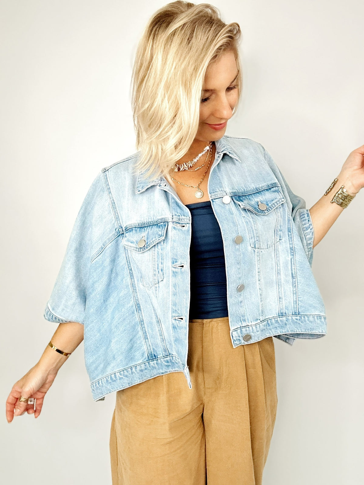 Claudia Flowy Square Jacket