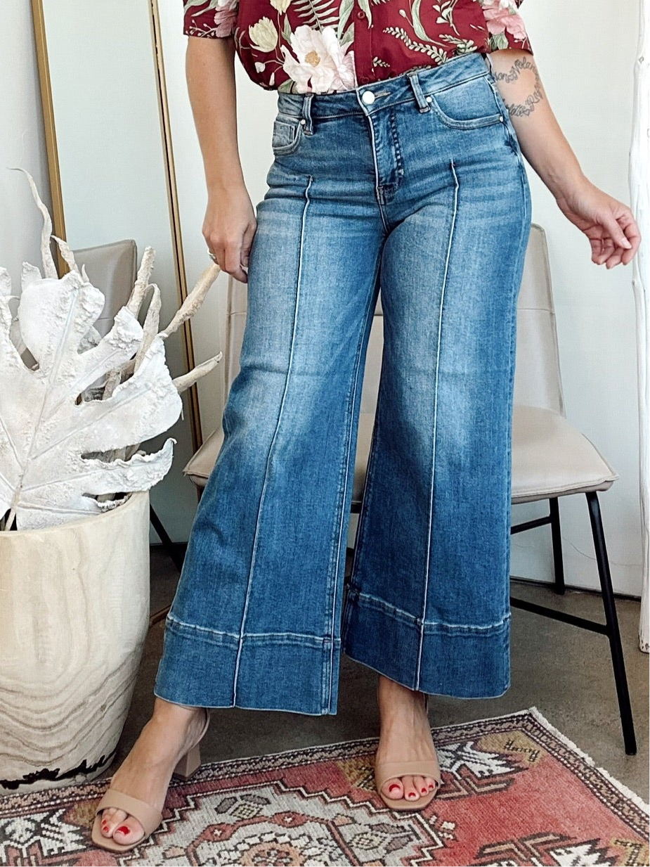 Juniper Pintuck Crop Jean