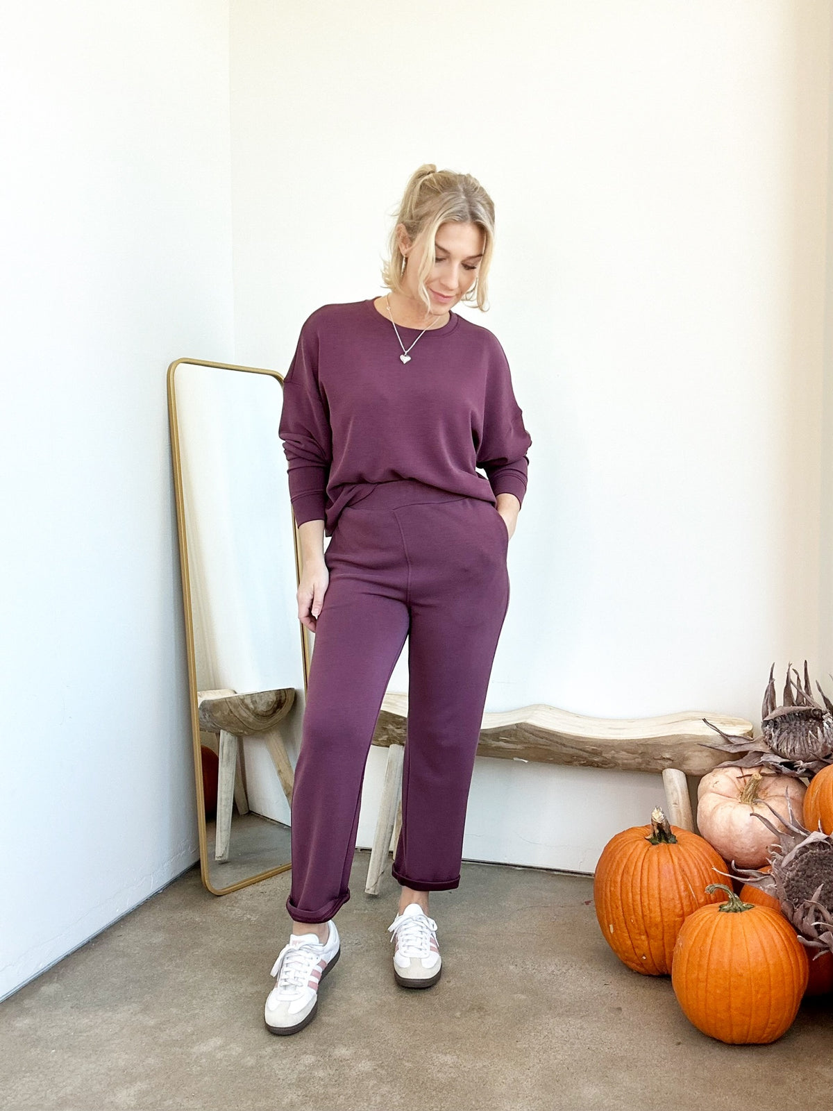 Shelley Sweatshirt Dark Plum
