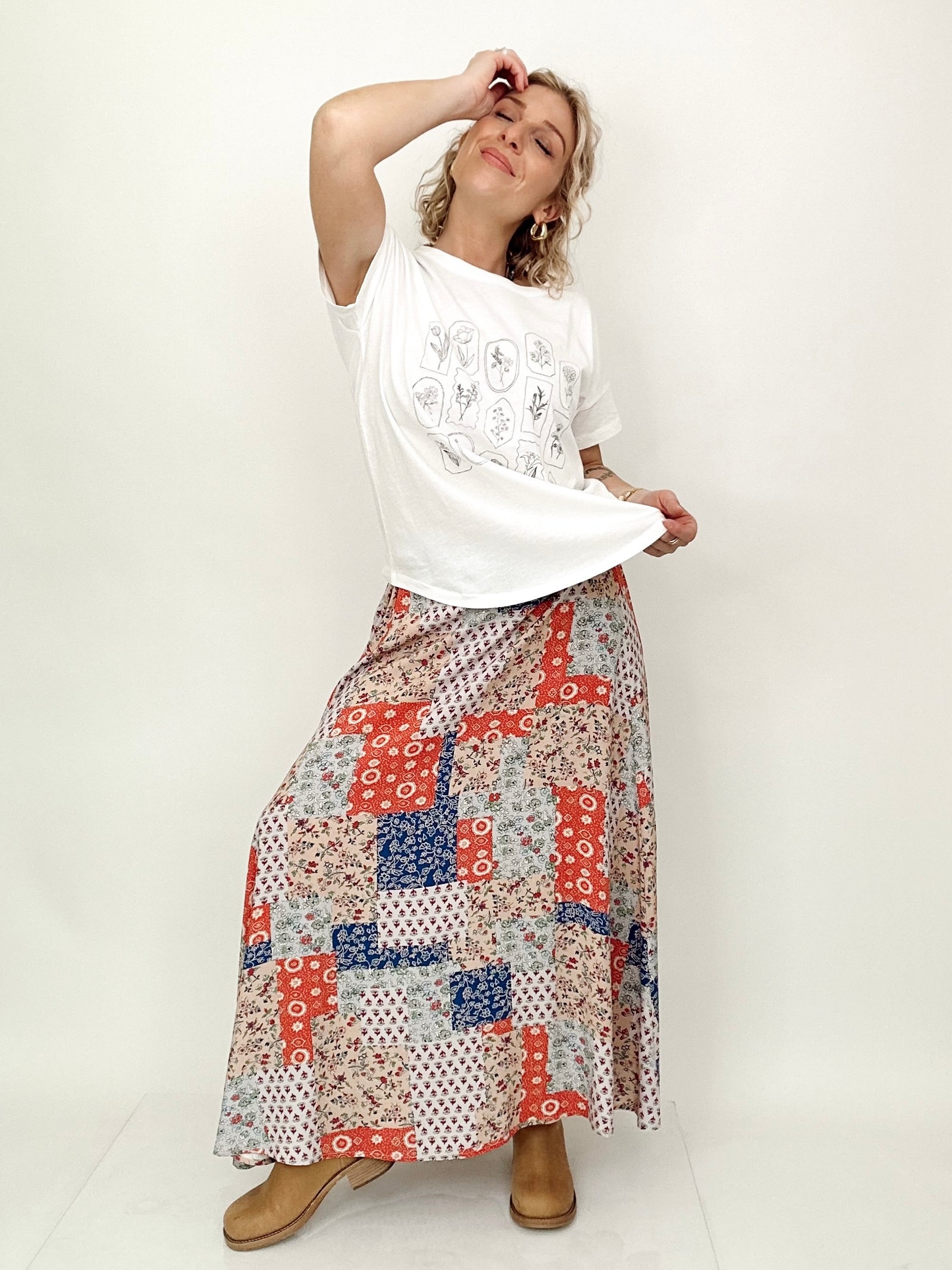 Breille Print Skirt