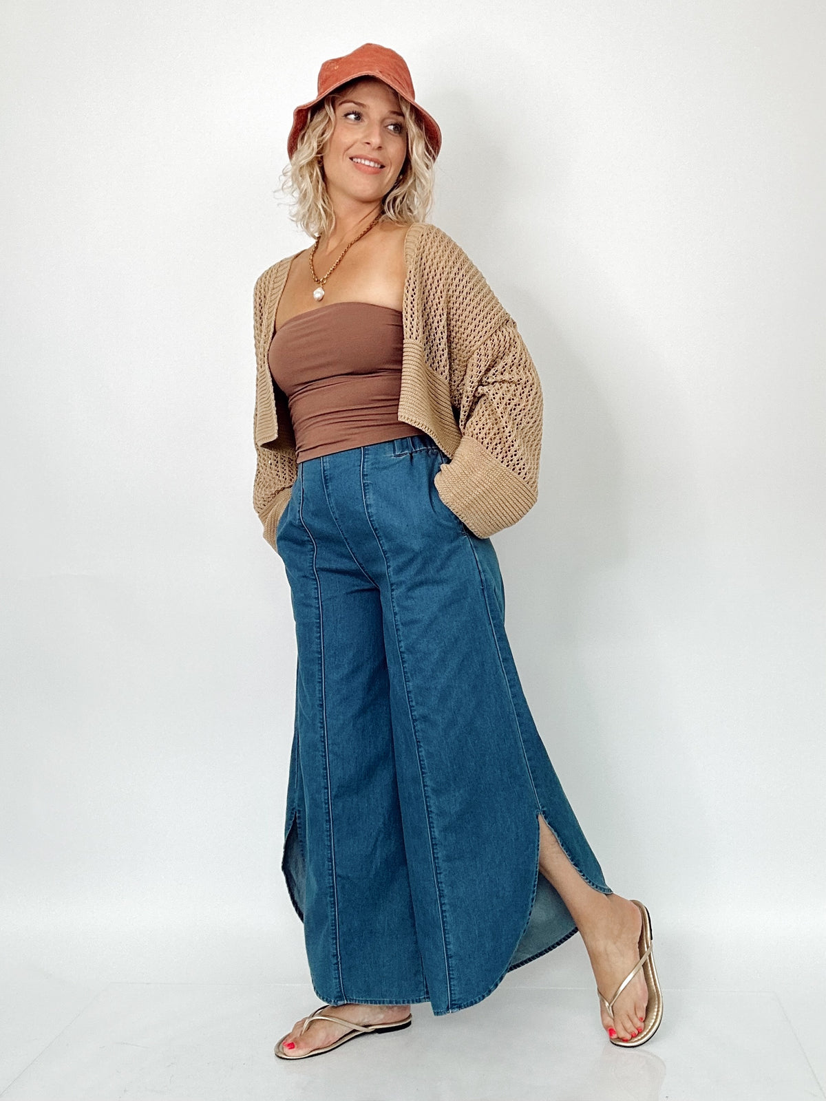 Nellie Tulip Washed Jeans Vintage Deep Denim