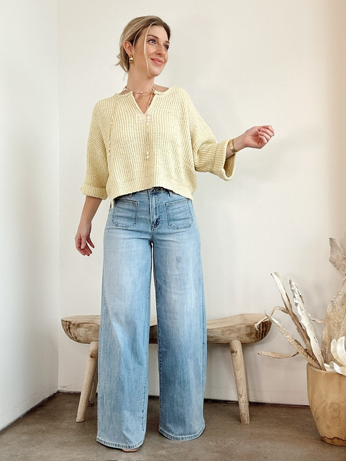 Hayes High Rise Wide Leg Jeans