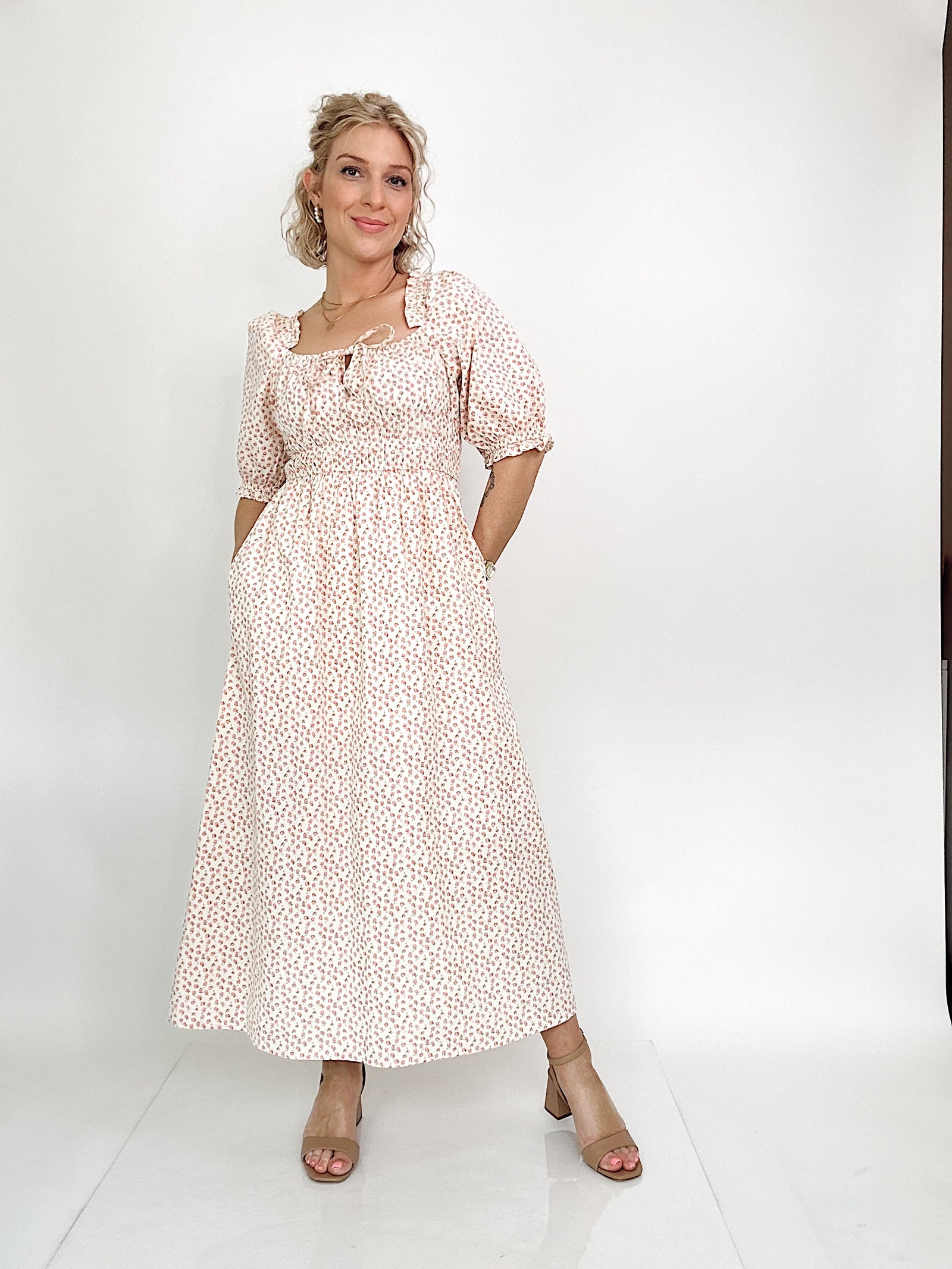 Cara Floral Midi Dress