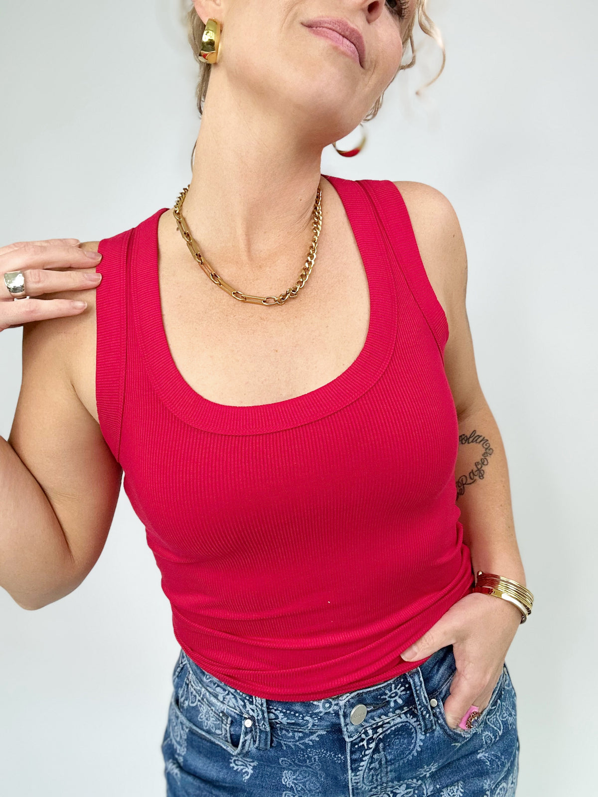 Blair Scoop Neck Tank Top