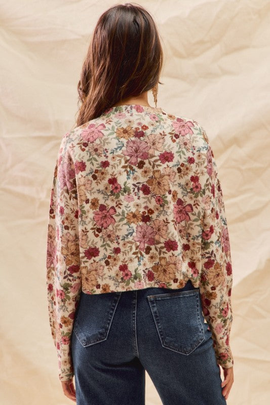 Parker Floral Cardigan Top