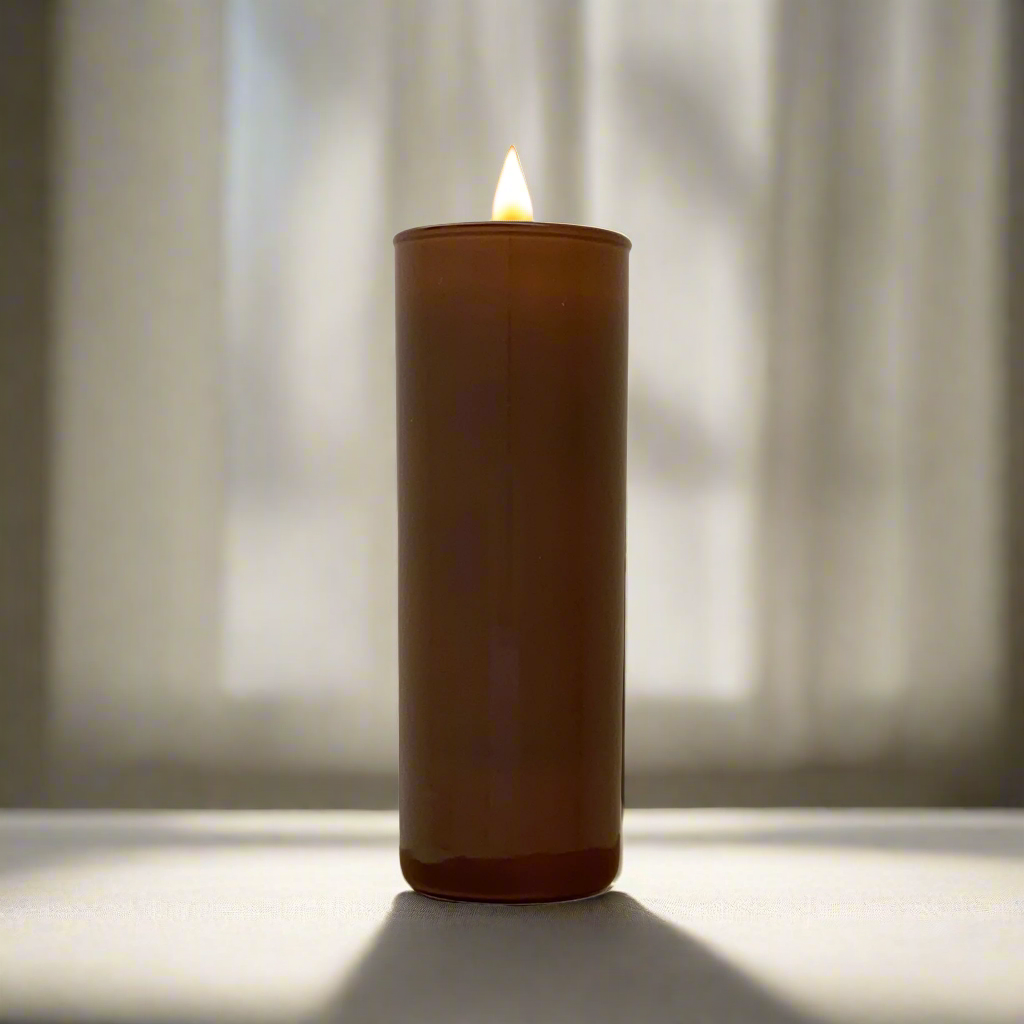 2 oz Bronze Votive: No 03 Dark Rose & Leather