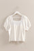 Laura Peasant Top White