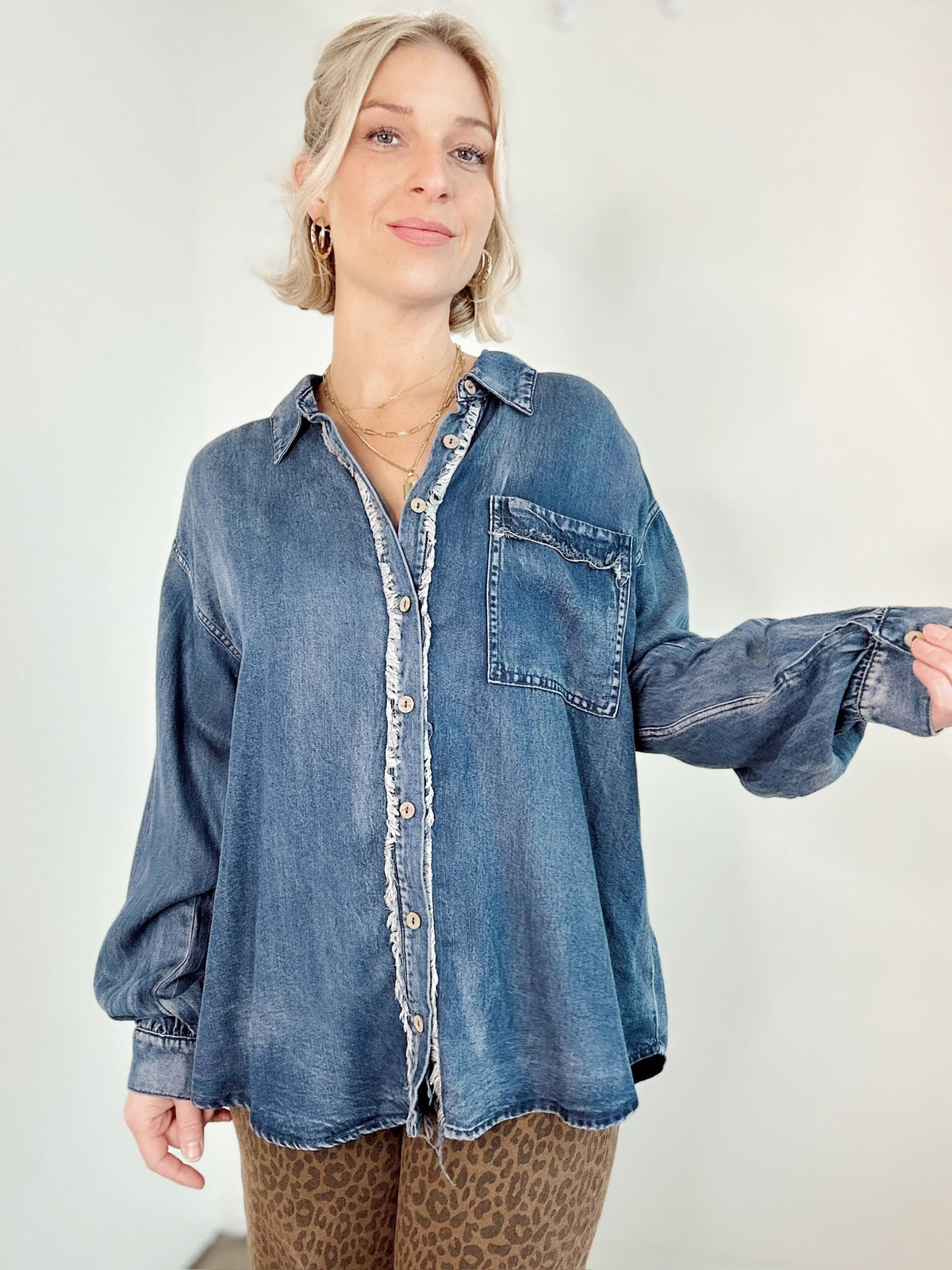 Abigail Chambray Shirt