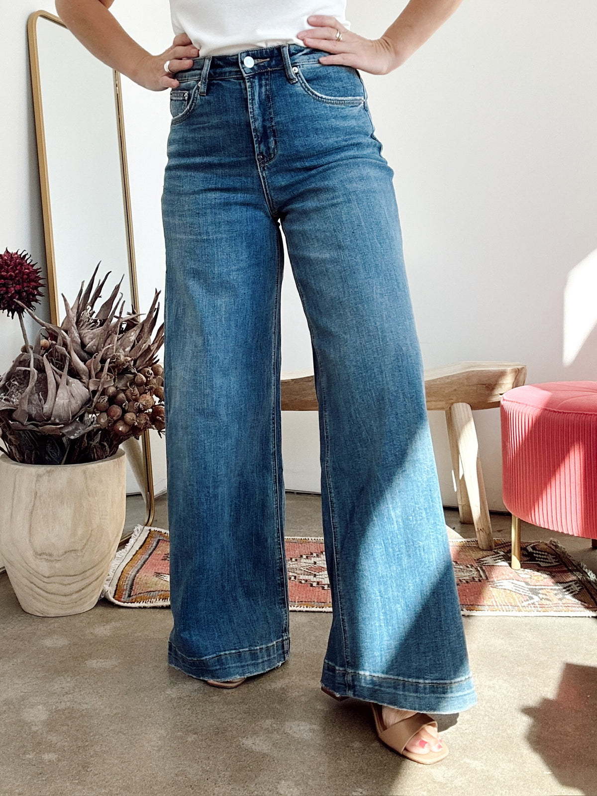 Maela High Wide Leg Slouchy Jeans