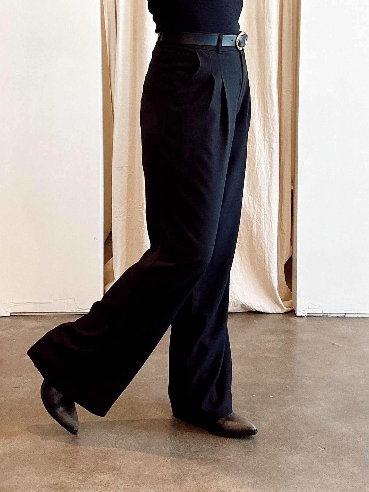 Samantha Straight Leg Pants Black