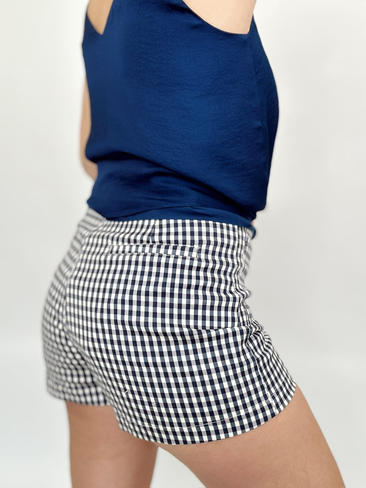 GiGi Gingham Shorts Navy