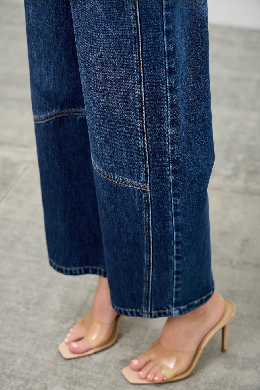 Mimi High Rise Low Curve Crop Barrel Jeans