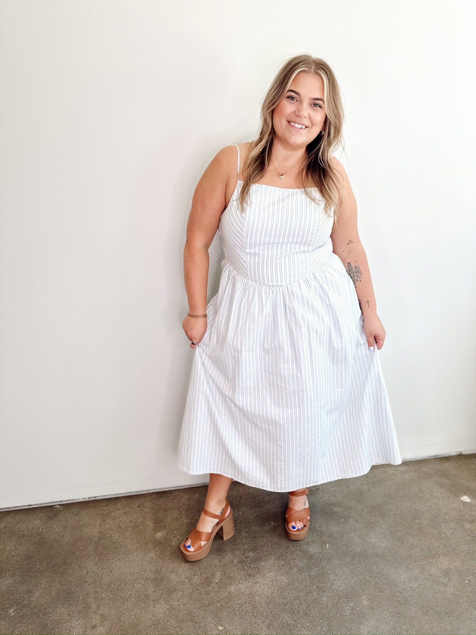 Aliya Fit & Flare Midi Dress