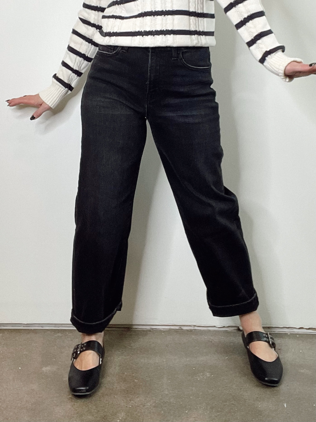 Jess Super High Rise Wide Barrel Jeans