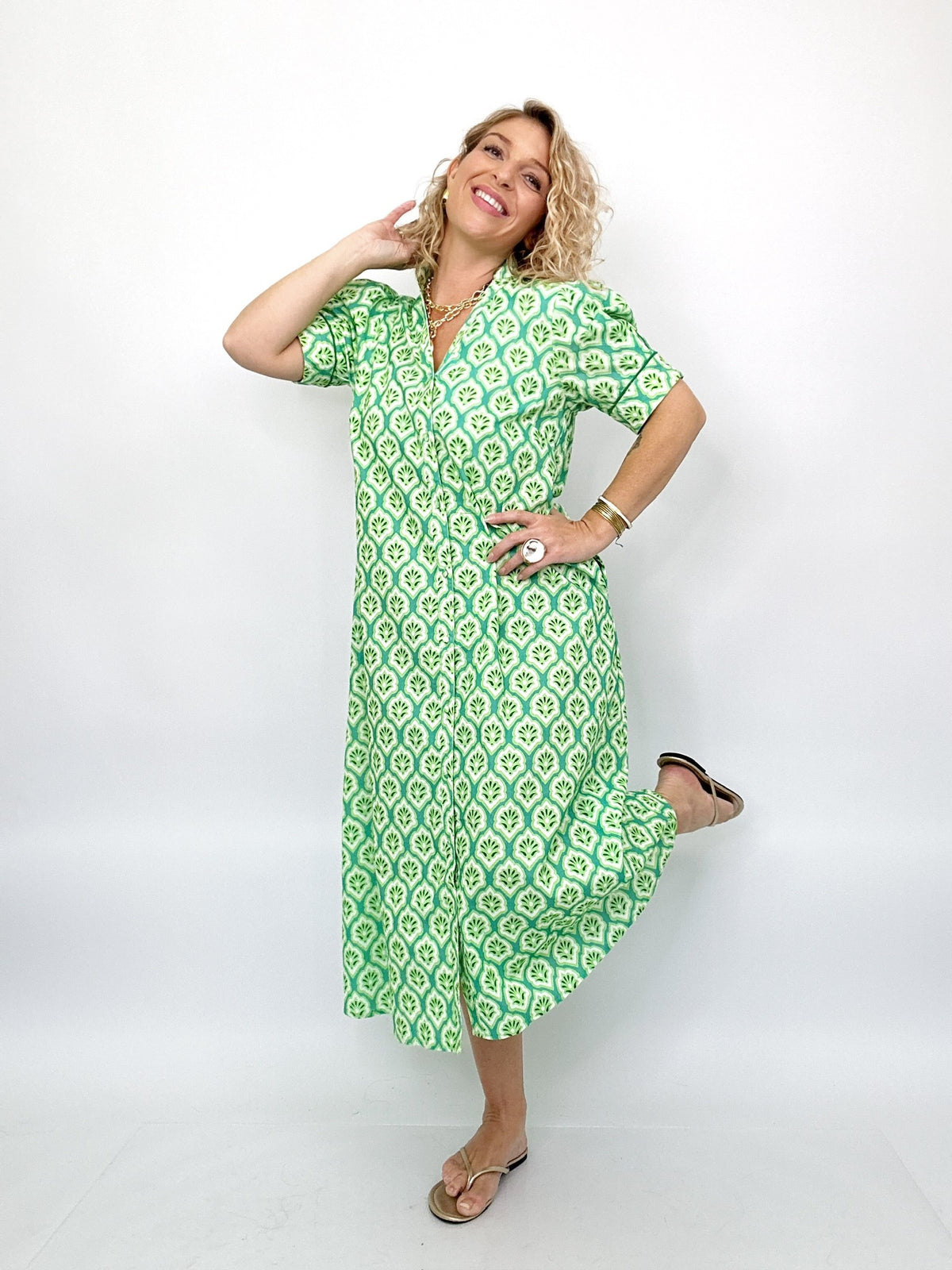 Shanna Printed Midi Dress