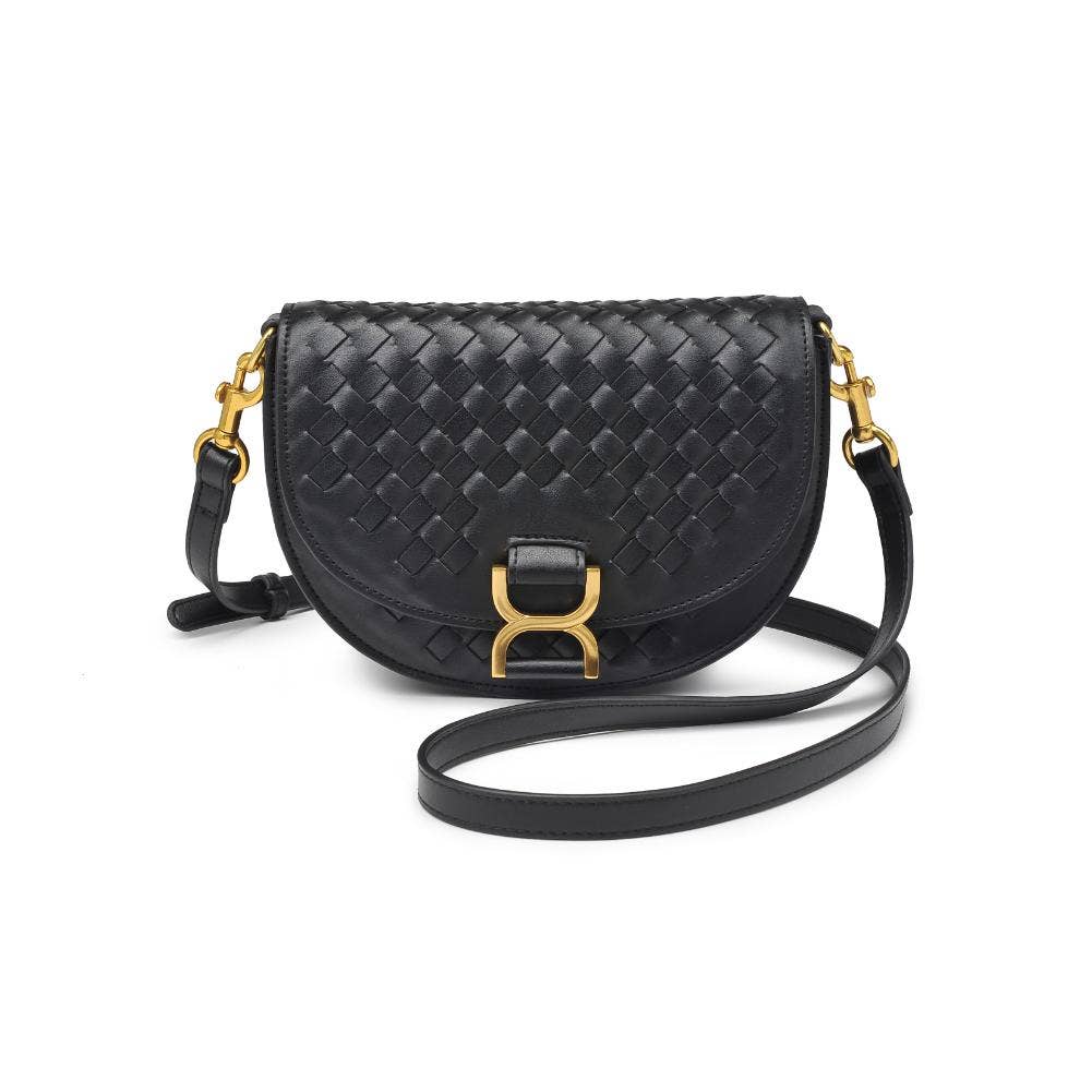 Alise Woven Crossbody Black