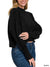 Valerie Cropped Sweater, Black