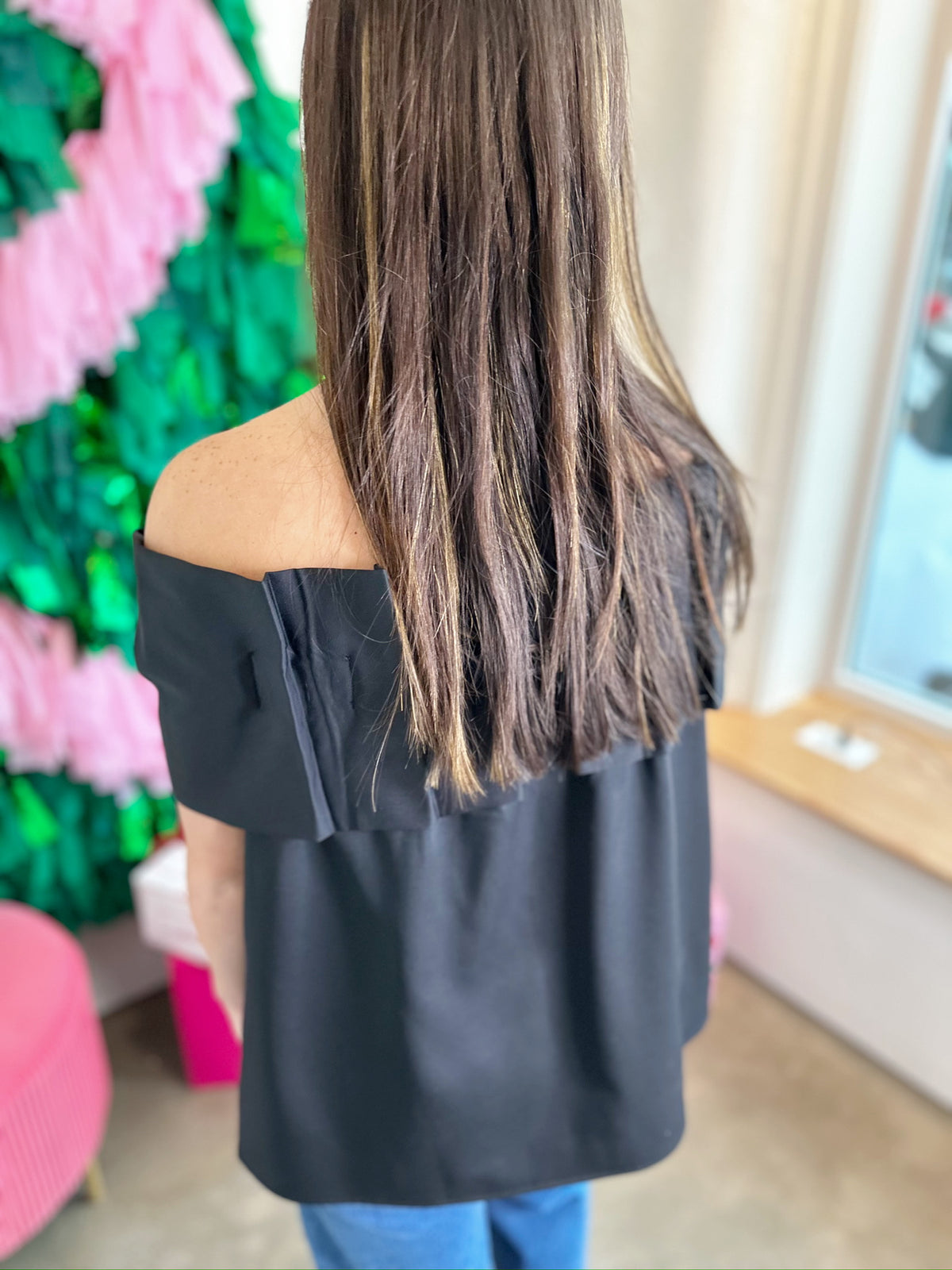 Gloria Bow Off The Shoulder Top