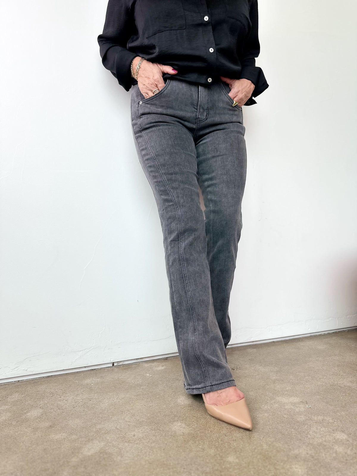 Ada High Rise Tummy Tuck Bootcut Jeans