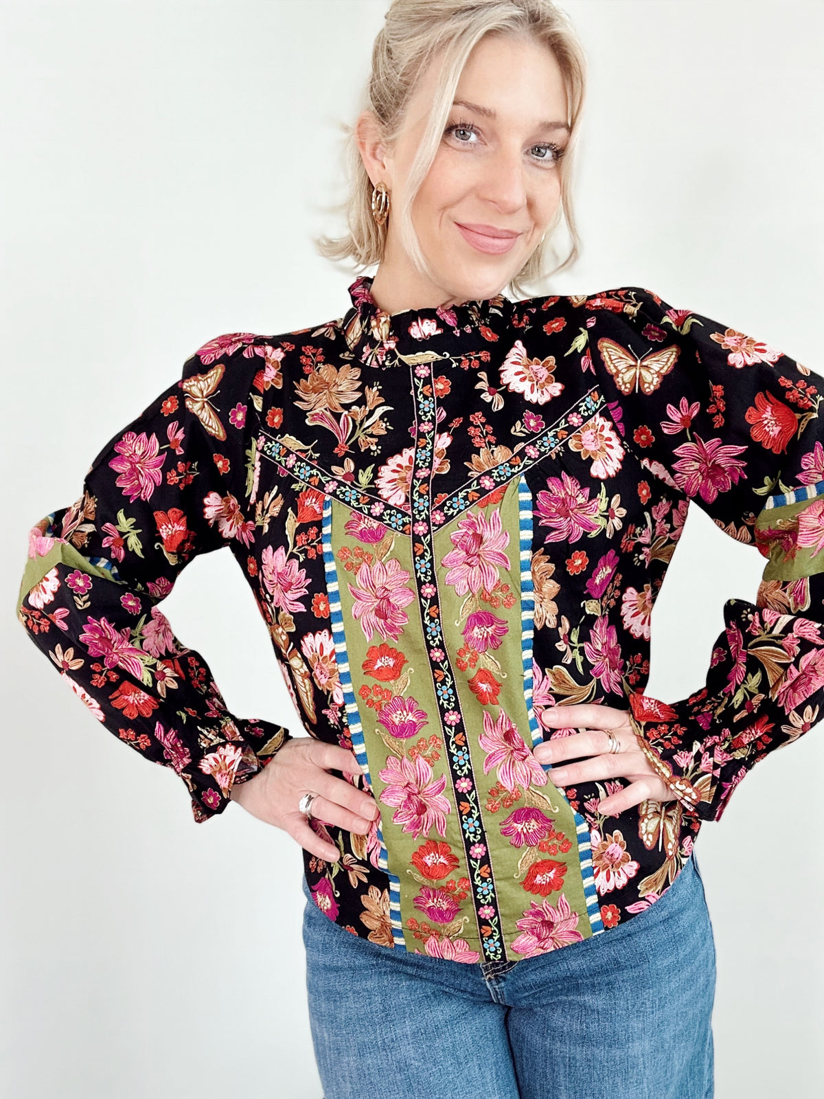 Marney Floral Print Top