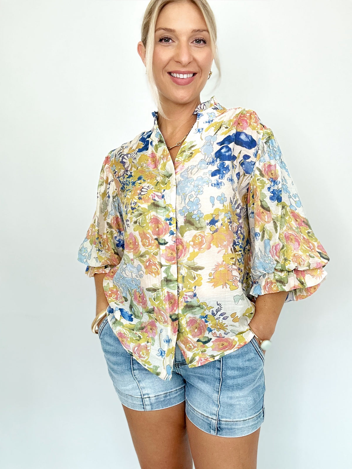 Penny Printed Top