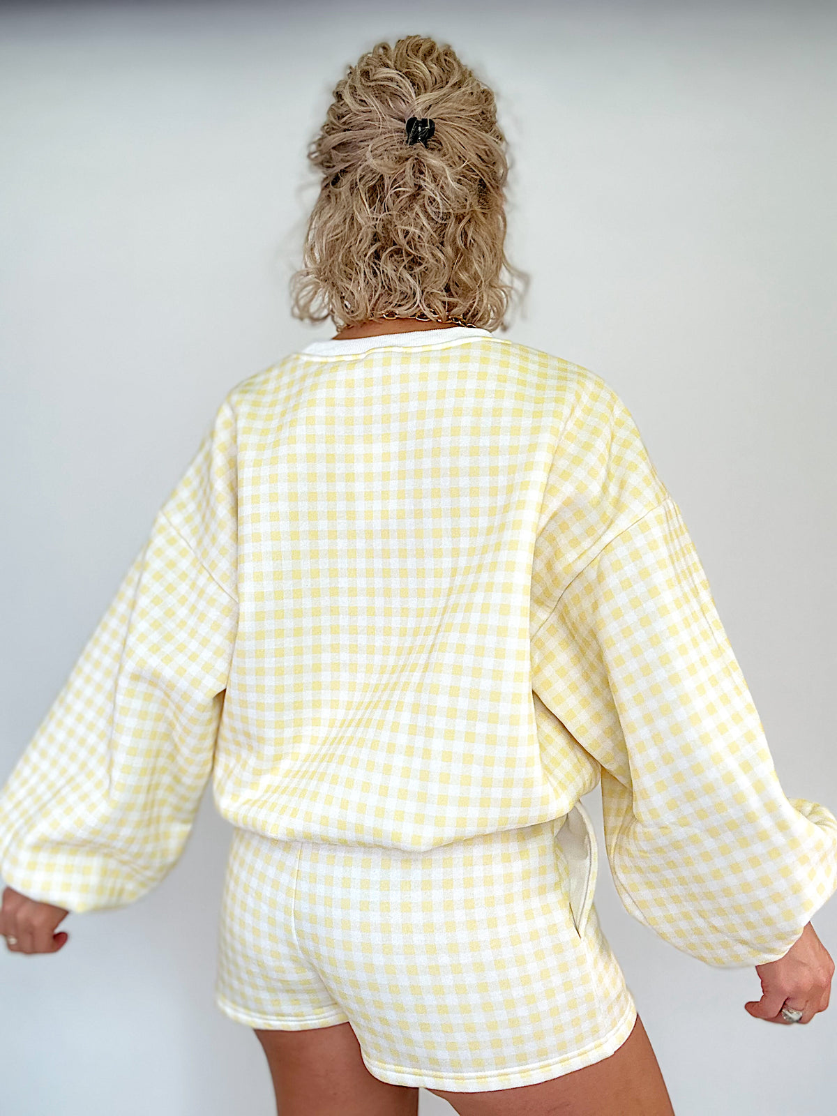 Alisa Gingham Short Set