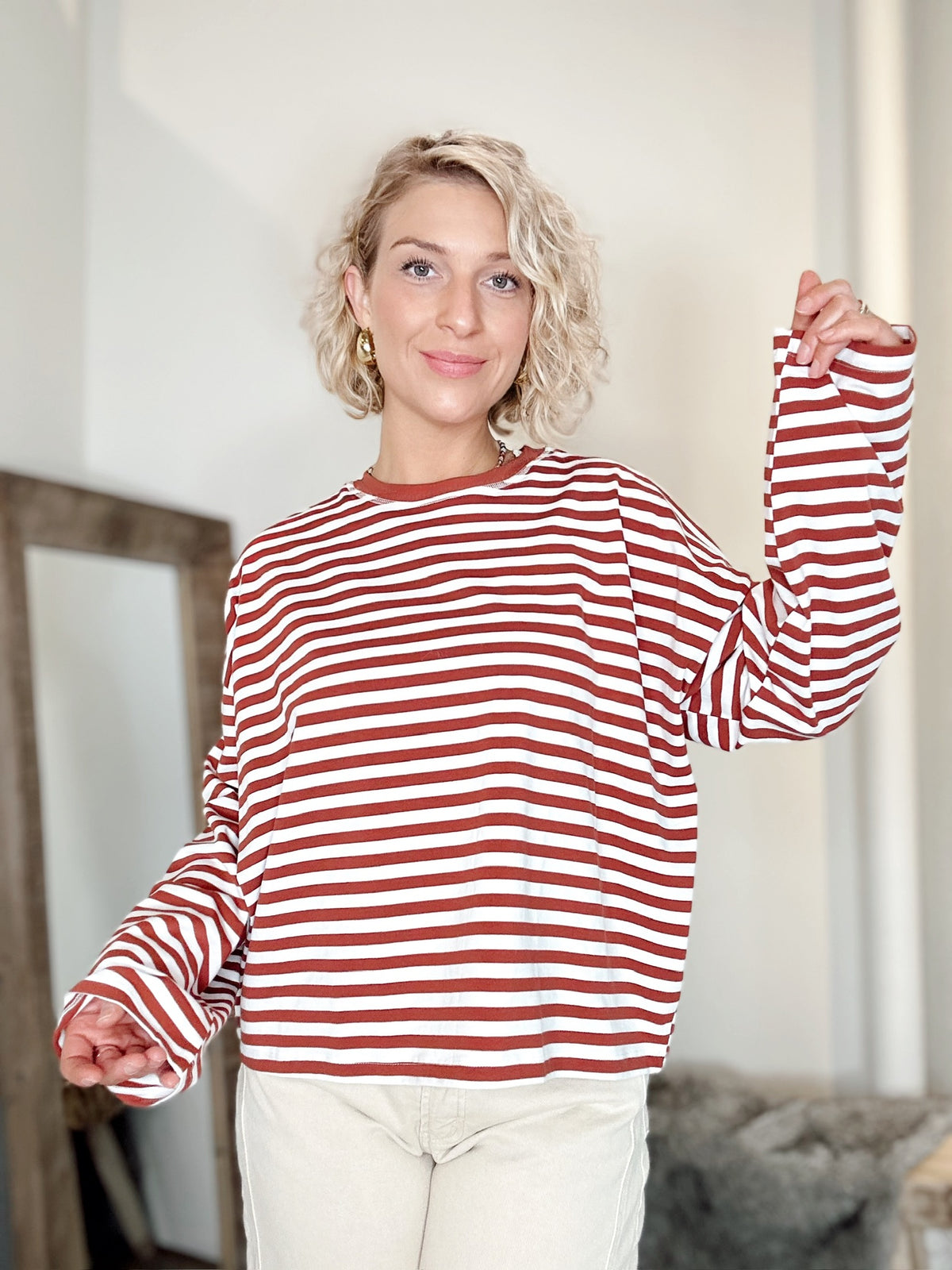 Erin Long Sleeve Striped Top