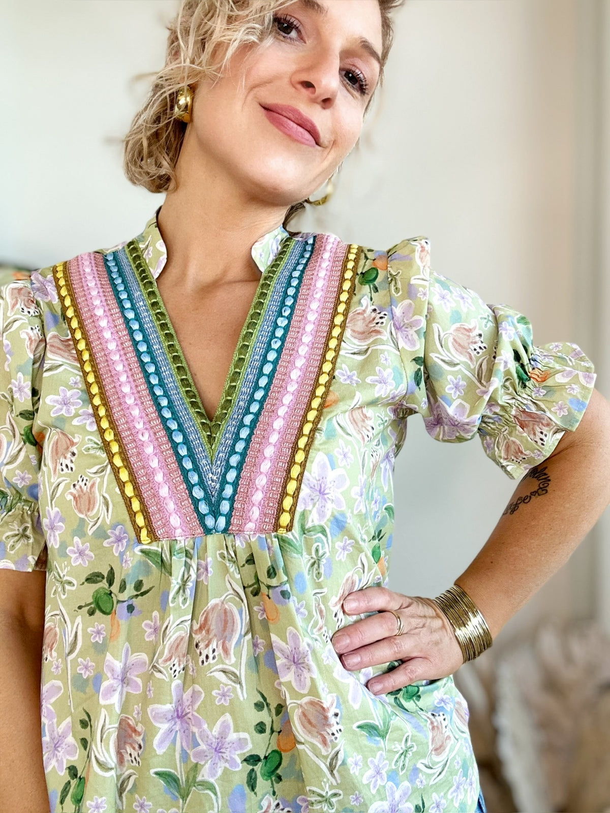 Adalie Floral Print Blouse