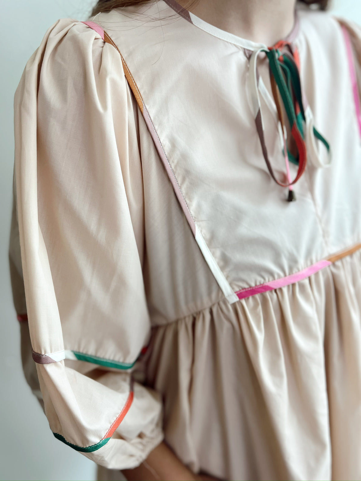 Margo Colorblock Trim Mini Dress