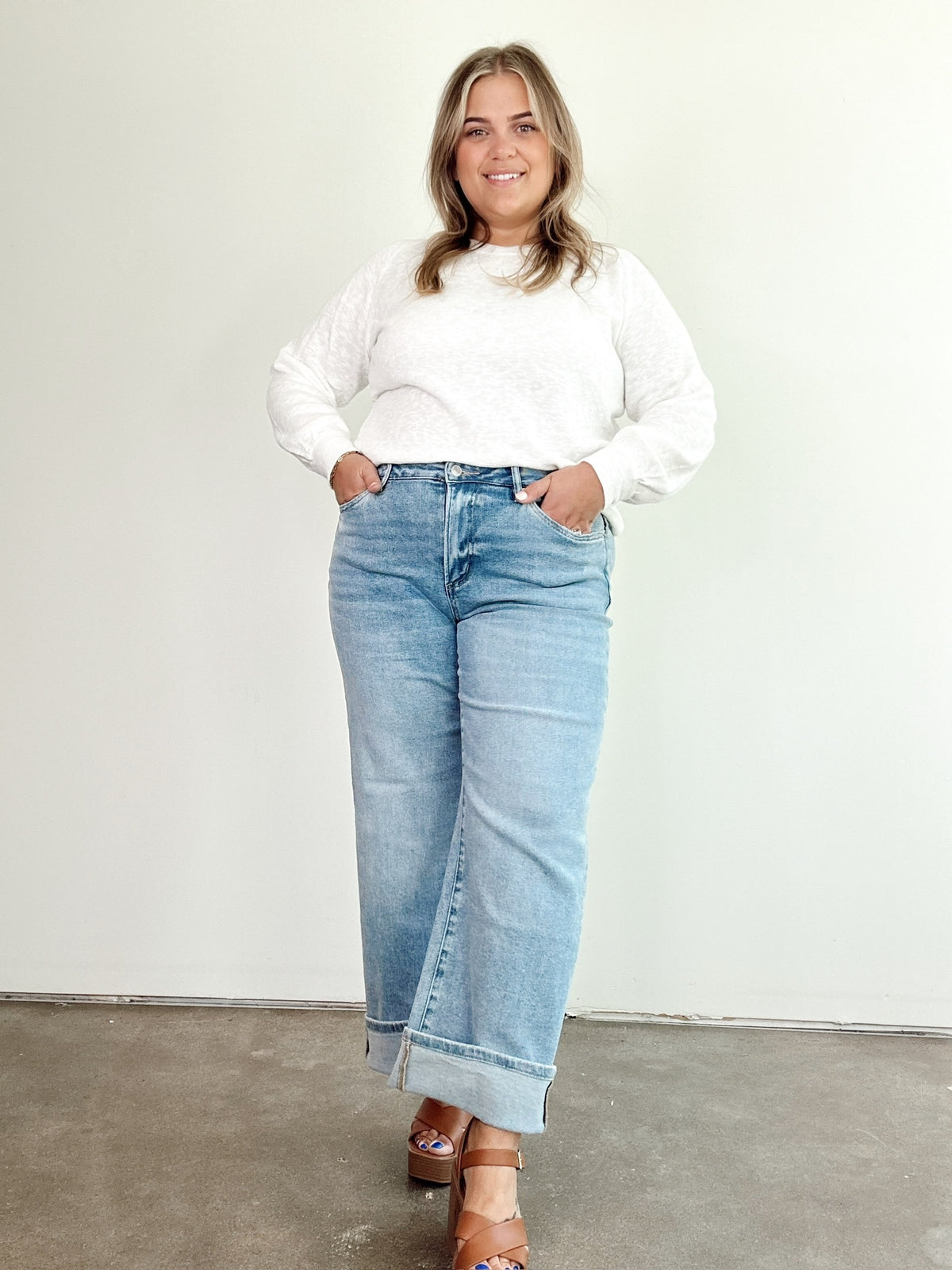 Jill Mid Rise Straight Jeans