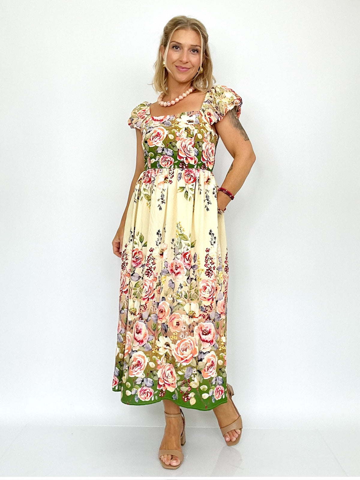 Lexi Floral Printed Midi Dress