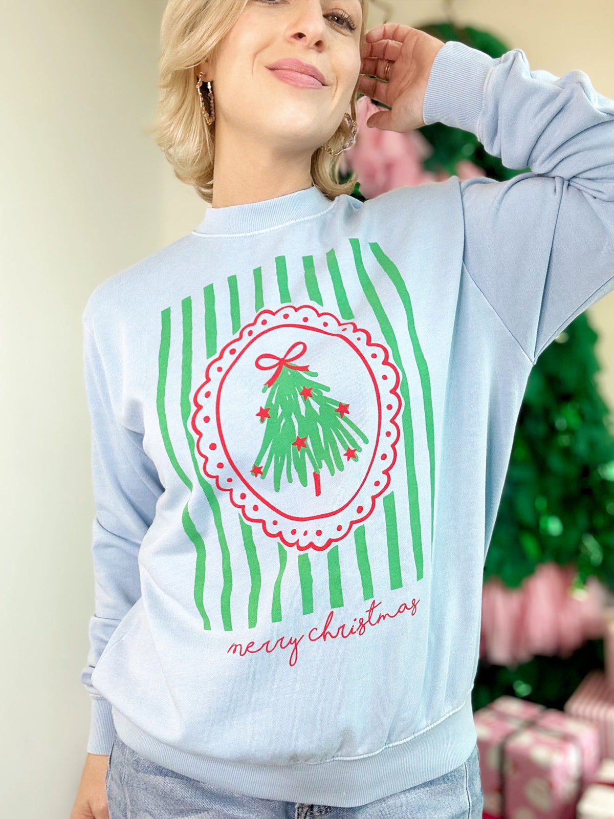 Merry Christmas Graphic Sweatshirt