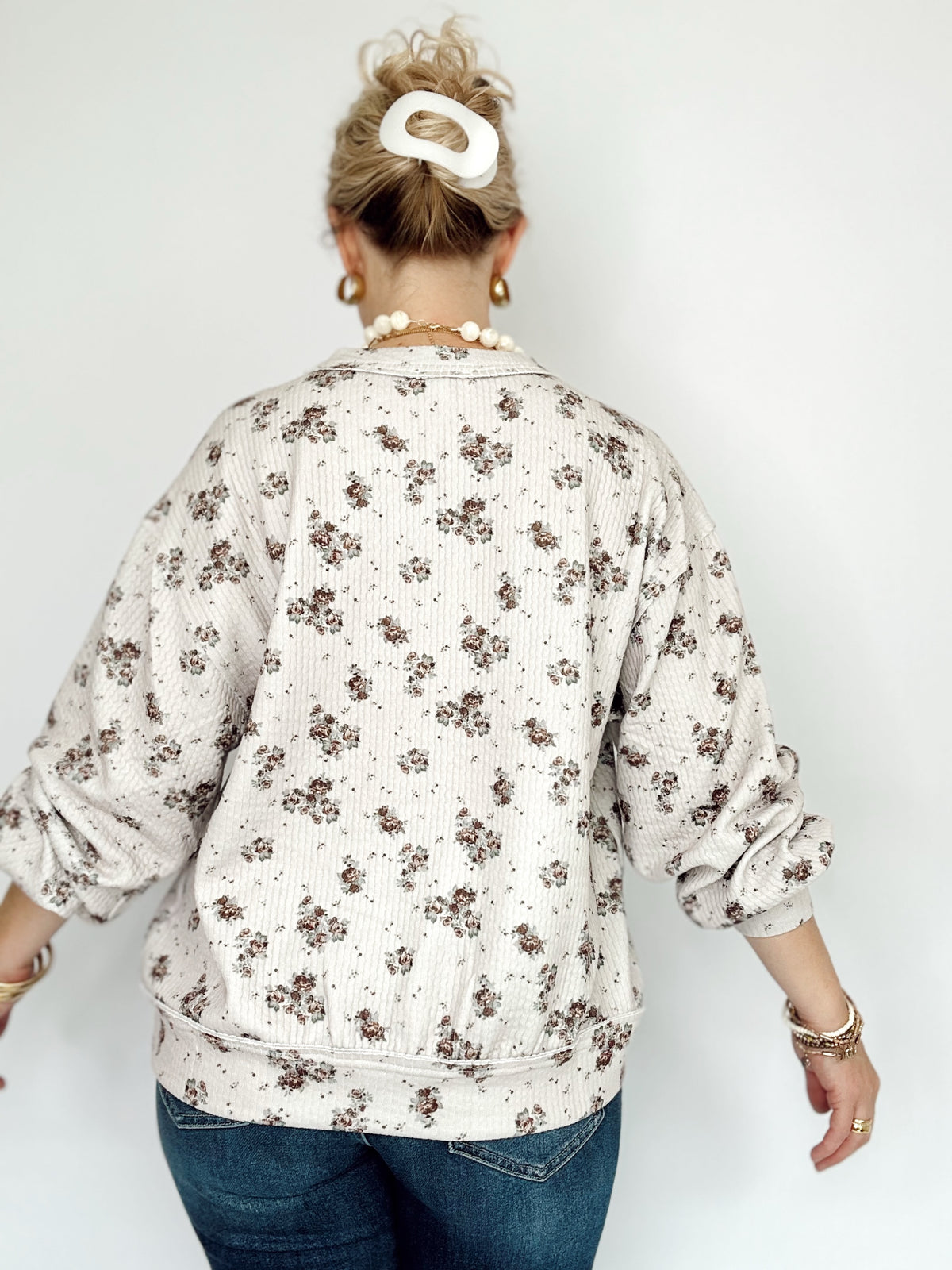 Becca Floral Dot Print Top