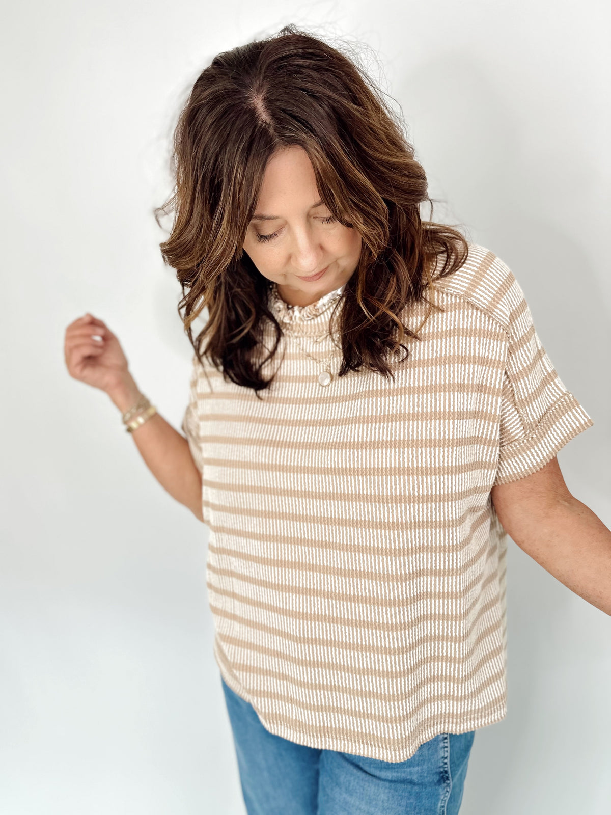 Vicki Rib Striped Top