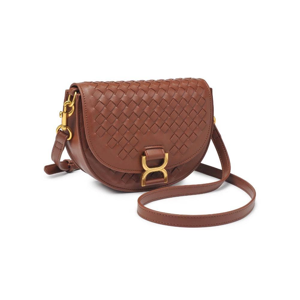 Alise Woven Crossbody Light Chocolate