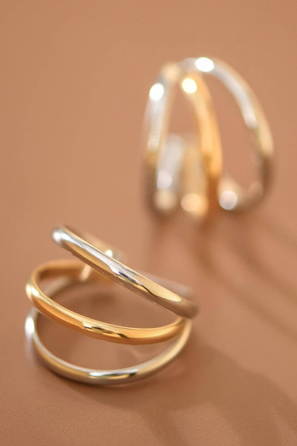 Mixed Up Hoop Earrings