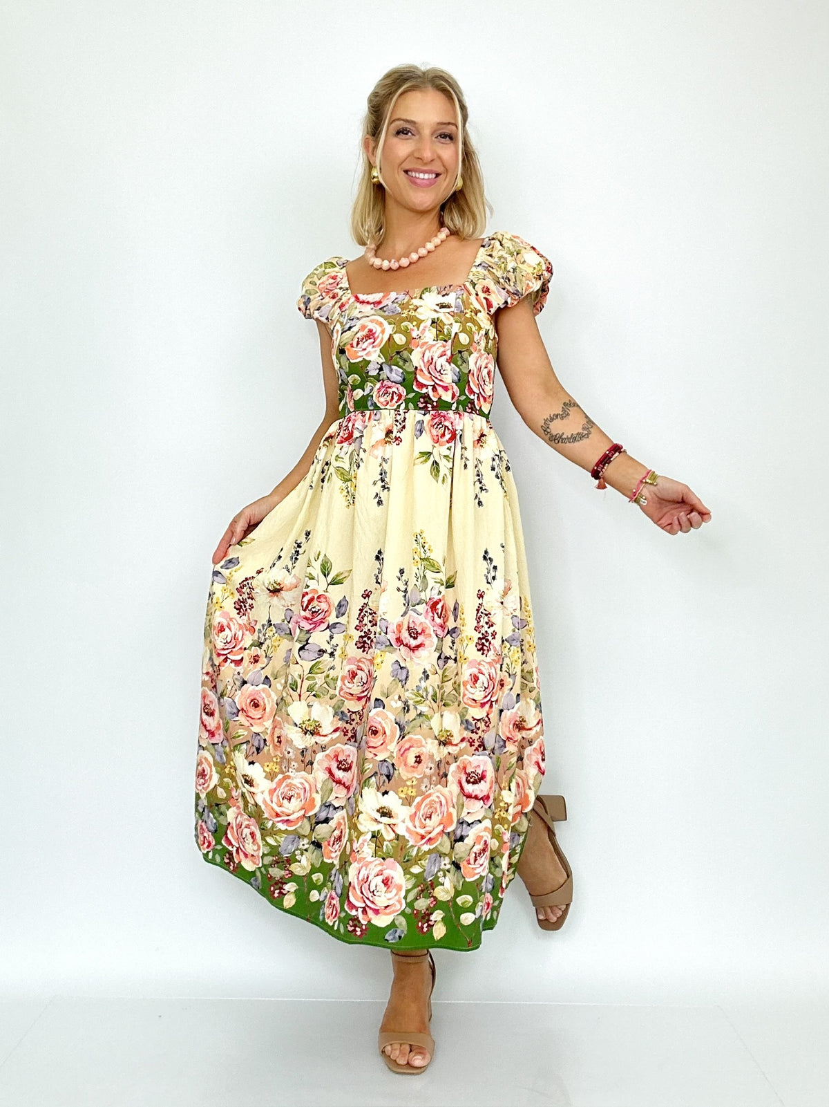 Lexi Floral Printed Midi Dress