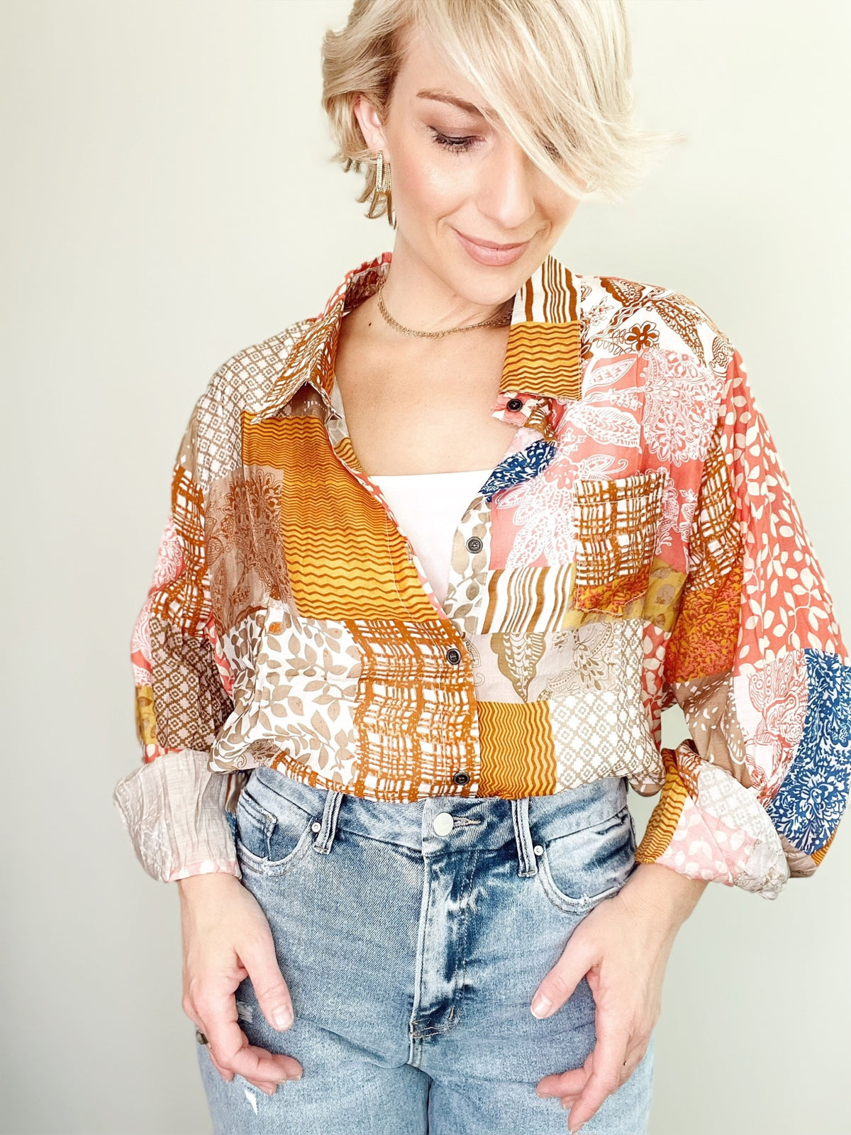 Tiffany Blouse Pink/Orange