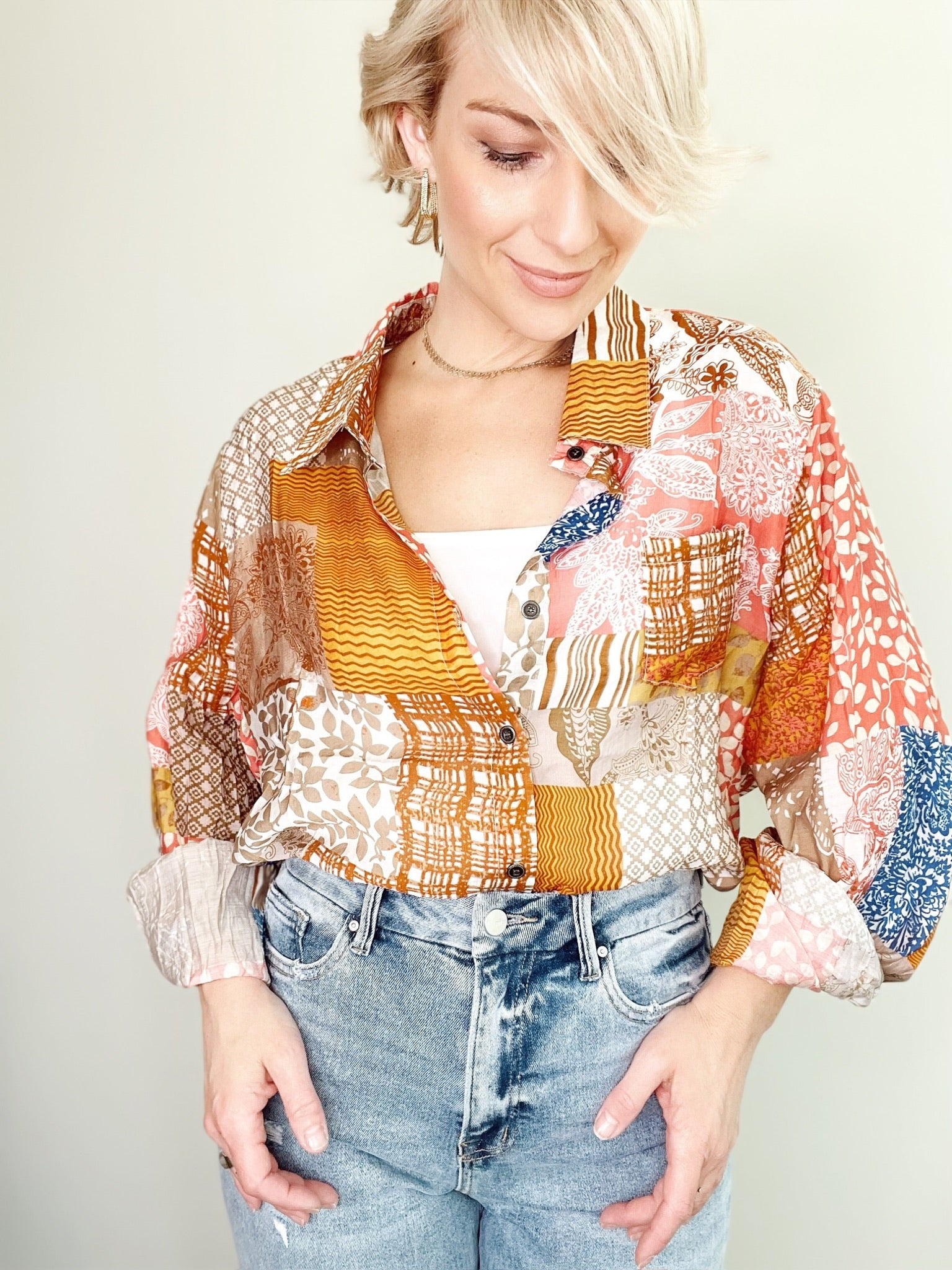 Tiffany Blouse Pink/Orange