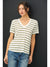 Demi Stripe Tee Dk. Forest