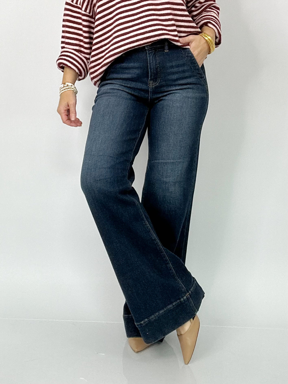 Darcy High Rise Wide Flare Jeans