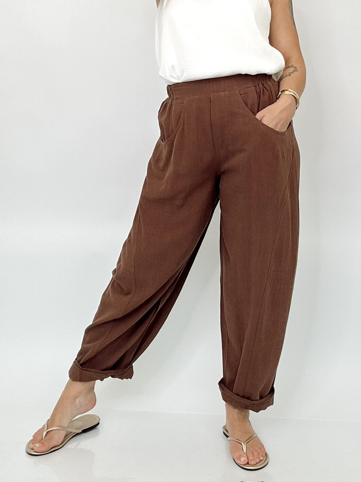 Chrissy Barrel Pants Coco