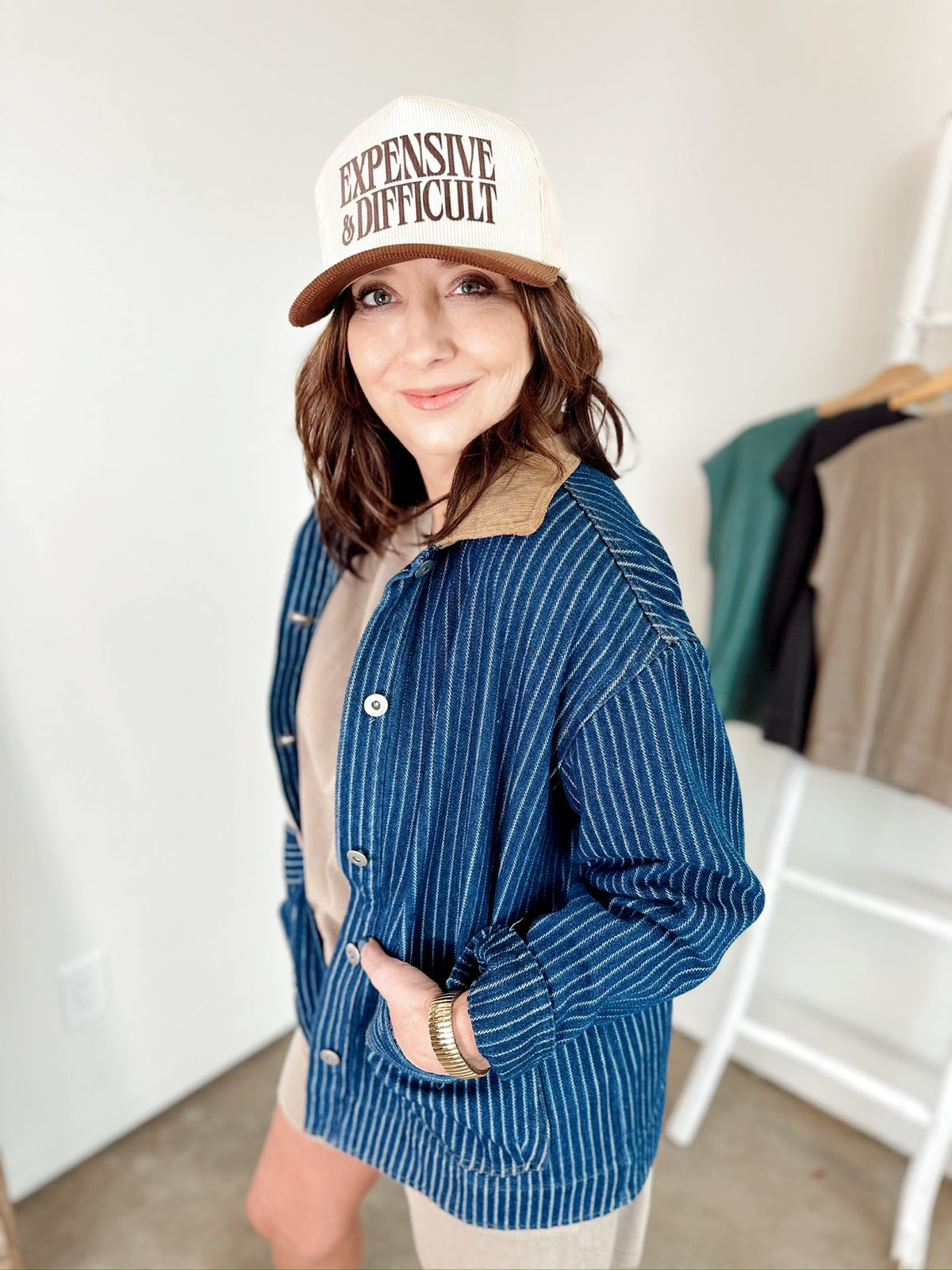 Stella Stripe Denim Shacket